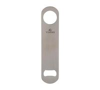 Viners Stainless Steel Flat Bottle Opener 18cm | Professional Speed Crown Cap Remover | Brushed Finish | Durable Bartender Tool