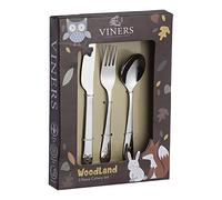 Viners Woodland 3 Piece Stainless Steel Kids Cutlery Set with a 5 Year Guarantee