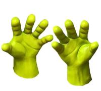 VineRy Animal Party Mask Green Shrek Latex Masks Glove Movie Cosplay Prop Adult for Halloween Party Costume Fancy Dress Ball (Glove)