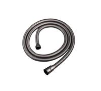 VinerY Chrome/Rose Gold/Golden/Black/Grey/Brushed Nickel Reinforced 1.5m Stainless Steel G1/2 Flexible Shower Hose Bathroom Accessories (Color : Gunmetal Grey, Size : 150cm)