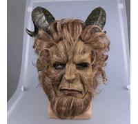 VineRy Hot Movie Beauty and the Beast Adam Prince Mask Cosplay Horror Mask Latex Lion Helmet Halloween Party