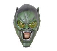 VineRy Latex Masks Horror Halloween Mask Green Goblin Cosplay Masks Full Head Latex Mask Haunted House Props Party Supplies Unisex (White)