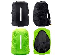 VINEST 2Pcs 30-40L Waterproof Backpack Rain Cover with Reflective Strap, Reflective Rucksack Covers in Polyester, Foldable Ultralight Dust and Rain Cover Rucksack for Hiking Camping Touring Cycling