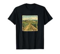 Vineyard In Tuscany Landscape Vintage Graphic T-Shirt