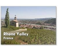 Vineyard Looking Over The Rhone Valley, Fridge Magnet