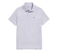 vineyard vines Boy's Bradley Sankaty Polo Shirt, Stripe White/Tejeda, M