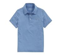 vineyard vines Boys Bradley Stripe Sankaty Polo Shirt, Ocean Breeze/Tide Blue, 4 Years