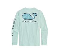 Vineyard Vines Boys' Keys Scenic Whale Fill Long-Sleeve Pocket Tee, Crystal Blue, 5 Years