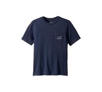 Vineyard Vines Boys Short Sleeve Vintage Whale Pocket T-Shirt, Blue Blazer, Medium