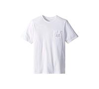 Vineyard Vines Boys Short Sleeve Vintage Whale Pocket T-Shirt, White Cap, M