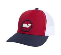 vineyard vines Boys Whale Dot Performance Trucker Hat Baseball Cap, Lighthouse Red, One Size