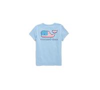Vineyard Vines Girl T-Shirt with Whale Flag Short Sleeve Jake Blue 7