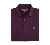 Vineyard Vines Men's Bradley Stripe Sankaty Polo, Crimson/Blue Depth, XL