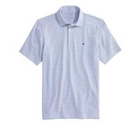 Vineyard Vines Men's Bradley Stripe Sankaty Polo, Yacht Blue Tejeda, Large