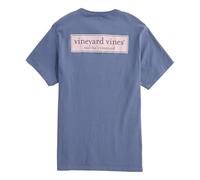 vineyard vines Men's Classic Logo Box Short-Sleeve Pocket Tee, Moonshine, Medium