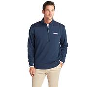 vineyard vines Men's Collegiate Shep Quarter-Zip Pullover Sweatshirt Shirt, Vineyard Navy, XS