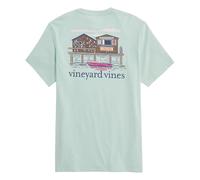 vineyard vines Men's Dockside Lobster Shack Short-Sleeve Pocket Tee, Aqua Haze, Large