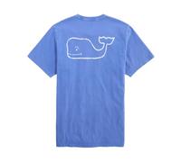 Vineyard Vines Men's Drift Dye Vintage Whale Short-Sleeve Pocket Tee, Breaker Blue, XL