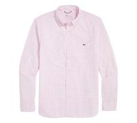 vineyard vines Mens Gingham On-The-go Nylon Shirt, Flamingo Plaid, Large