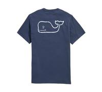 Vineyard Vines Mens Long-Sleeve Vintage Whale Pocket Tee, Blue Blazer, S