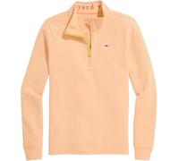 vineyard vines Men's Saltwater Quarter-Zip Pullover Sweater, Honey, L