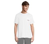 vineyard vines Men's Short-Sleeve V V Americana Whale Pocket T-Shirt, White Cap, Medium