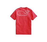 Vineyard Vines Men's Short-Sleeve Vintage Whale Pocket Tee, Sailors Red, Medium