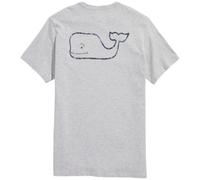 Vineyard Vines Men's Short-Sleeve Vintage Whale Pocket Tee T-Shirt, Heather Gray, Large