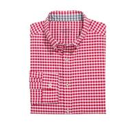 Vineyard Vines Men's Skysail Gingham Performance Cotton Shirt, Red Velvet, Medium