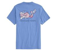 Vineyard Vines Men's USA Lax Whale Short-Sleeve Pocket Tee, Club Blue, XL