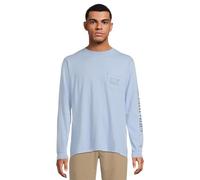 Vineyard Vines Men's Vintage Whale Long Sleeve T-Shirt, Jake Blue Wash, Medium