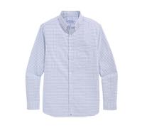 Vineyard Vines Men's Wauwinet Tattersall Performance Cotton Shirt, Jake Blue, Large