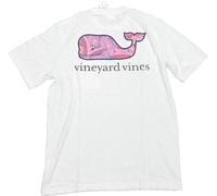 Vineyard Vines Men's White Cap Island Palms Whale Fill Graphic T-Shirt White XL