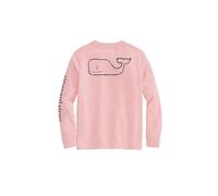Vineyard Vines Unisex Children's Long-Sleeved Vintage Whale Pocket T-Shirt, Flamingo, 5