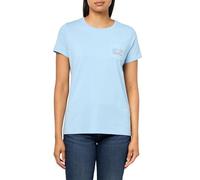 vineyard vines Womens Flag Whale Short-Sleeve Pocket Tee, Jake Blue, S