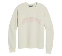 vineyard vines Women's Graphic Terry Crewneck, Marshmallow, XS
