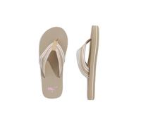 vineyard vines womens Heritage Webbing Foam Flip Flop, Cappuccino, 8 UK