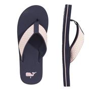 vineyard vines Women's Micro Whales Classic Flip Flops, Pink Blossom, 8 UK