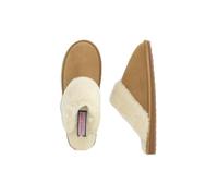 vineyard vines Women's Suede Scuff Slipper, Camel, 5.5 UK