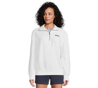 vineyard vines Women's Surf Terry Shep Shirt, White Cap, S