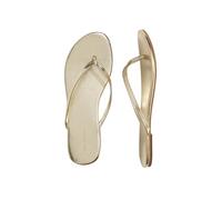 vineyard vines womens Womens Skinny Strap Flip Flops, Metallic Gold, 2 UK