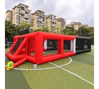 Vinfgoes Portable Inflatable Sports Court Inflatable Soccer & Basketball & Volleyball Field 3 in 1 Multiple Sport Game for School Playground/Family/Team (No Blower Included)