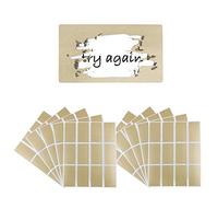 VINFUTUR 120pcs Scratch Off Stickers Scratch Off Labels Self Adhesive Peel and Stick DIY Rectangle Stickers Labels for Scrapbook Postcard Surprise Gift Notes Games 23mm x 42mm (Gold)
