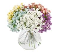 VINFUTUR 9Pcs Artificial Baby Breath Gypsophila Flowers Bouquets Realistic Fake Flower Bouquets for Wedding Home Decoration Flower Arrangements, about 400 Flowers (Mixed)