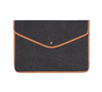 Vinga Men's Bosler Canvas Laptop Sleeve in Black Vinga Black One Size