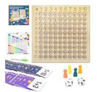 VingaHouse Multiplication Board Game,2in1 educational toys Age 3+, multiplication board and addition board, multiplication education for kids, suitable as a gifts for boys and girls