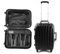 VinGardeValise Original Wine Suitcase by FlyWithWine, 10 Year Warranty, 5 Bottle Wine Travel Luggage, Airplane Carryon Size Luggage Without Wine, Choice of Wine Professionals, Napa Designed Black