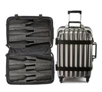 VinGardeValise Original Wine Suitcase by FlyWithWine, Durable 10 Year Warranty, Versatile, Customizable 12-Bottle Wine Travel Luggage for Airplane, Choice of Wine Professionals, Napa Designed Silver