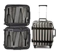 VinGardeValise Original Wine Suitcase by FlyWithWine, Durable 10 Year Warranty, Versatile, Customizable 8-Bottle Wine Travel Luggage for Airplane, Choice of Wine Professionals, Napa Designed Silver