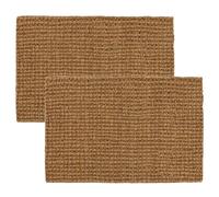 vingardium leviosa VL Door Mat 40x60cm - Non-Slip Boucle Coir Door Mats with Natural Fibres - Heavy Duty Door Mats Outdoor for Dirt, Mud and Wet Weather in Garden or Porch (Pack of 2)